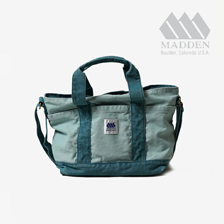 Rakuten - ・MADDEN｜12oz Canvas 2way Shoulder Tote Bag/ メデン/12オンス キャンバス 2ウェイ ショルダー トート バッグ/サックス #