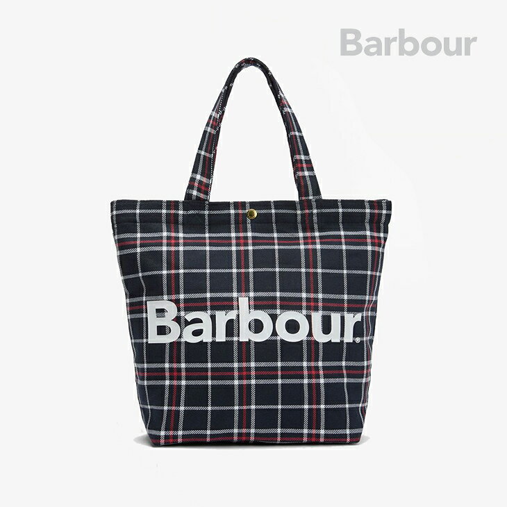 Rakuten - ・BARBOUR｜Mini Telfield Tartan Check Tote/ バブアー/ミニ テルフィールド タータン チェック トート/ネイビーxレッド #