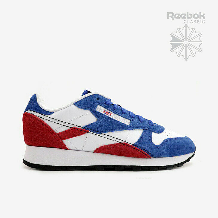 リーボック レザースニーカー メンズ ▲スーパーSALE半額以下］REEBOK｜Classic Leather/ リーボック/クラシック レザー/ブルーxレッド #