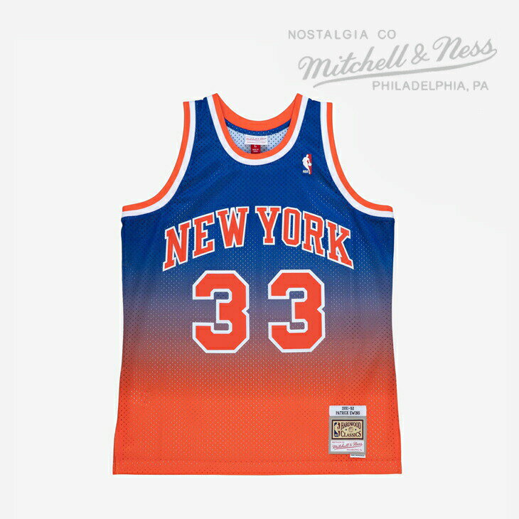 ・MITCHELL&NESS｜Patrick Ewing New York Knicks 1991/ ミッチェルアンドネス/スウィングマン パトリック ユーイング ニックス/オレンジxロイヤル #
