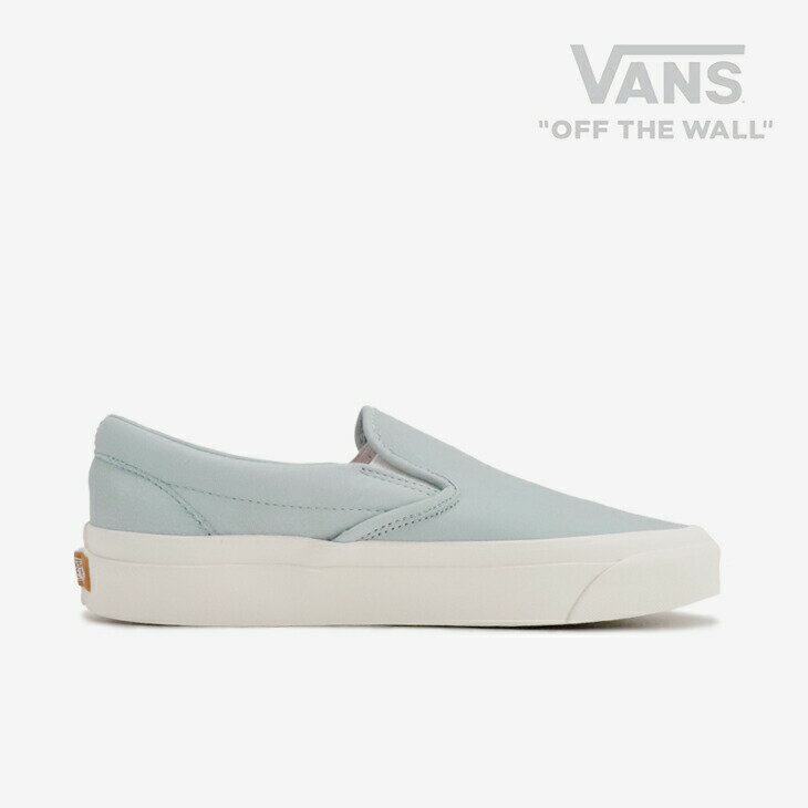 ヴァンズ レザースニーカー メンズ ＊VANS｜Classic Slip-On Eco Theory Leather/ ヴァンズ/クラシック スリッポン エコ セオリー レザー/グレードーン #