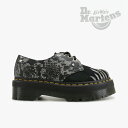 ＊DR.MARTENS｜1461 Quad Animal Clash/ ドクター マーチン/スリーホール クアッド アニマル クラッシュ/ブラックxグレー #