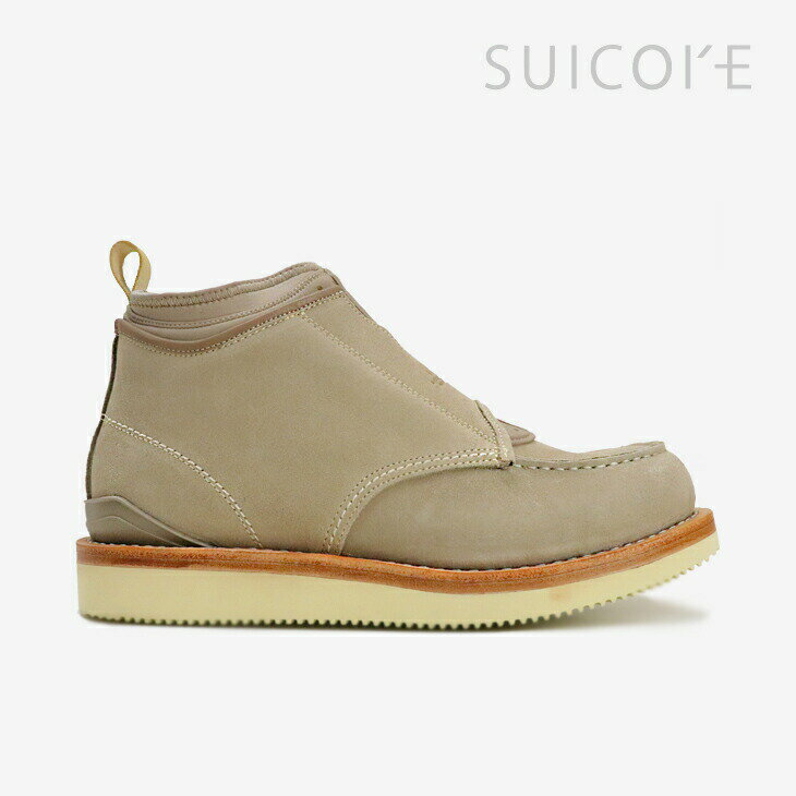 ＊SUICOKE｜SGY01/ スイコック/スウェード ミッド ブーツ/ベージュ # 1