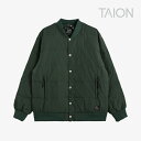 ・TAION|Sports Classic Stadium Down Jumper Snap-Button Jacket/ タイオン/スポーツ クラシック スタジアム ダウン ジャンパー スナップボタン ジャケット/ダーク グリーン #