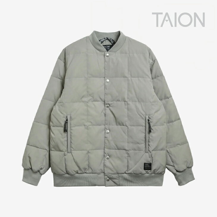 楽天GO ON・TAION｜Sports Classic Stadium Down Jumper Snap-Button Jacket/ タイオン/スポーツ クラシック スタジアム ダウン ジャンパー スナップボタン ジャケット/グレー #