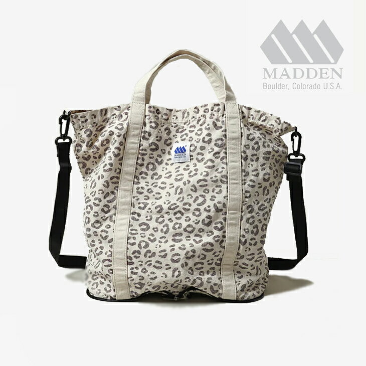 Rakuten - ・MADDEN｜Canvas Funny Tote Bag/ メデン/キャンバス ファニー トート バッグ/ホワイトレオパード #
