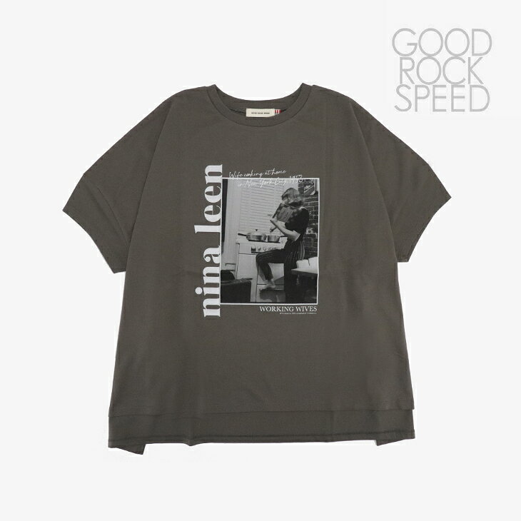 Rakuten - ・GOOD ROCK SPEED｜Life Picture Glitter LS T-Shirt/ グッド ロック スピード/ライフ ピクチャー Tシャツ/チャコール #