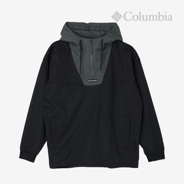 ・COLUMBIA｜Wilkinson Cove Half Zip Hoodie/ コロンビア/ウィルキンソン コーブ ハーフ ジップ フーディー/ブラック #