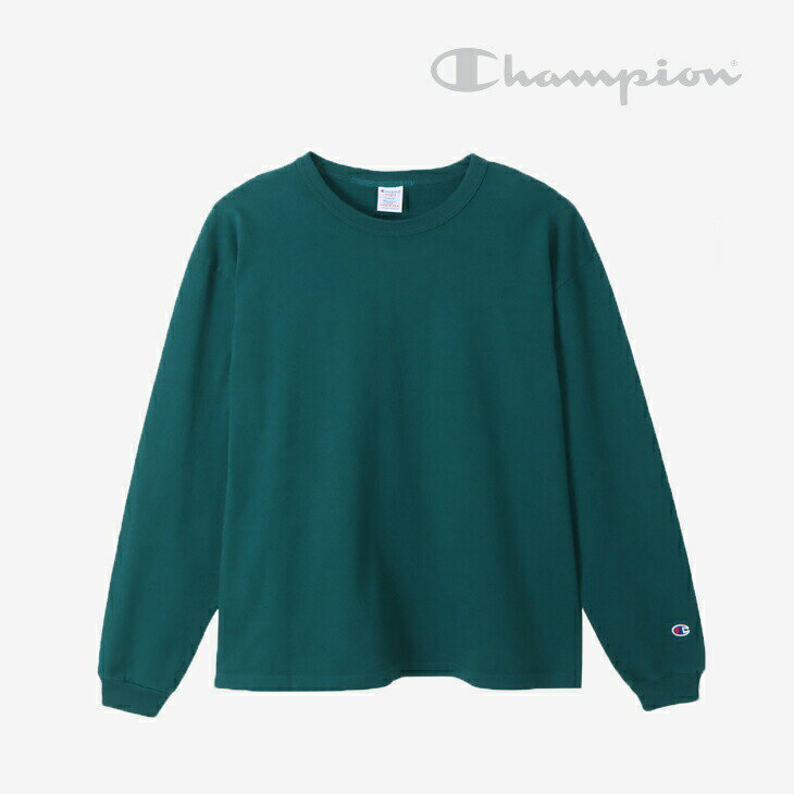 ＊CHAMPION｜Made in USA T1011 Long Sleeve T-Shirt/ チャンピオン/ロング スリーブ Tシャツ/ティールブルー #