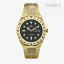 ・TIMEX|Q Timex/ タイメックス/クオーツ ダイバー 黒文字盤/ゴールド #(2)