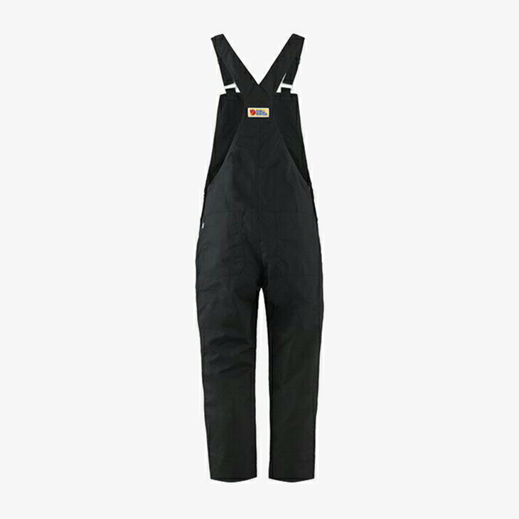 GO ONの＊FJALLRAVEN｜W Vardag Dungaree Trousers/ フェールラーベン/ヴァ—ダグ ダンガリー トラウザーズ オーバーオール/ブラック #｜アングル2