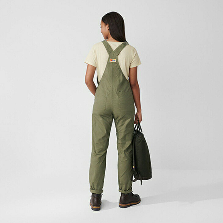 GO ONの＊FJALLRAVEN｜W Vardag Dungaree Trousers/ フェールラーベン/ヴァ—ダグ ダンガリー トラウザーズ オーバーオール/ブラック #｜アングル3