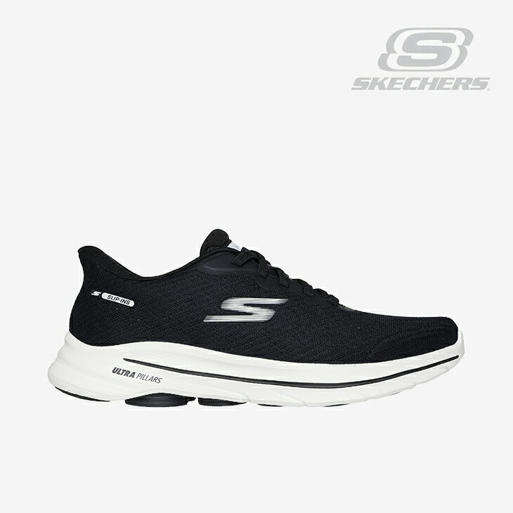 SKECHERS - ：SKECHERS｜Slip-Ins Go Walk 8 Pate/ スケッチャーズ/スリップインズ ゴーウォーク 8 パテ/ブラックxホワイト #