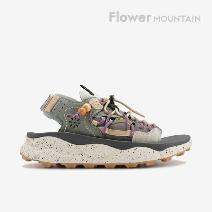 ・FLOWER MOUNTAIN｜Puma Punk Suede Layers Lace Sandal/ フラワー マウンテン/プマ プンク スエード レイヤー レース サンダル/グレーxアイアン #