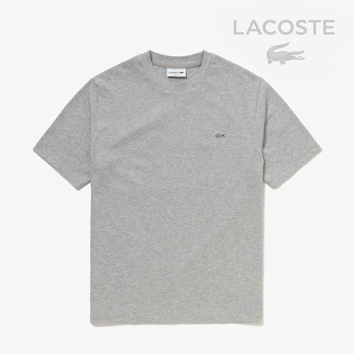 Rakuten - ・LACOSTE｜Outline Croc Crewneck T-Shirt/ ラコステ/アウトライン クロック クルーネック Tシャツ/グレー #