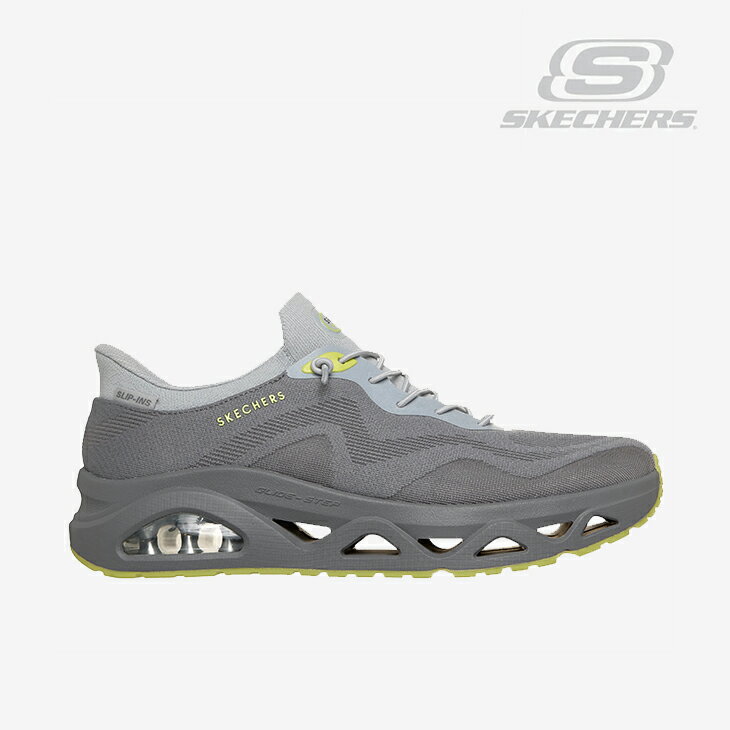 ・SKECHERS｜Slip-Ins Uno Glide-Step Air Gliders/ スケッチャーズ/スリップインズ ウノ グライドステップ エア グライダーズ/グレーxライム #