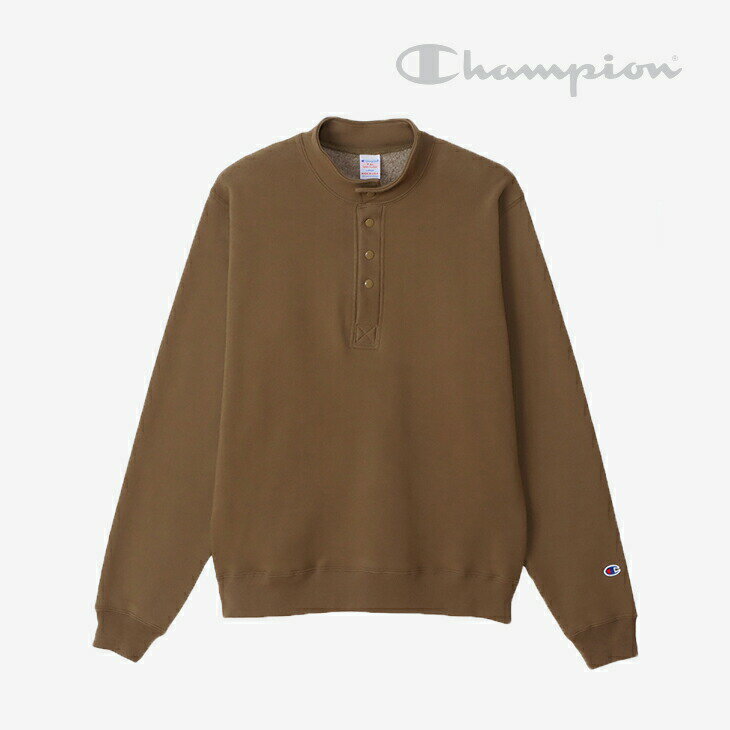 楽天GO ON＊CHAMPION｜Made in USA Half Snap Sweatshirt/ チャンピオン/ハーフ スナップ スウェットシャツ/アッシュ #