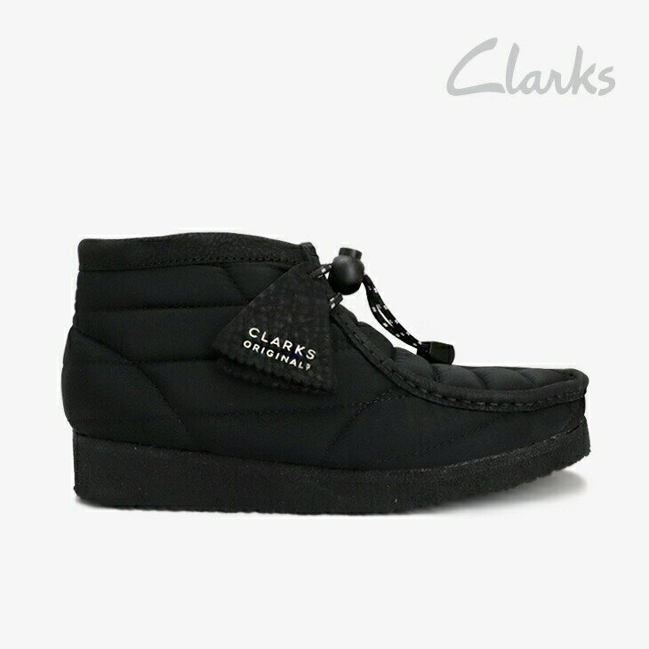 ＊CLARKS｜W Wallabee Boot Quilted/ クラークス/ワラビー ブーツ キルティング/ブラック #