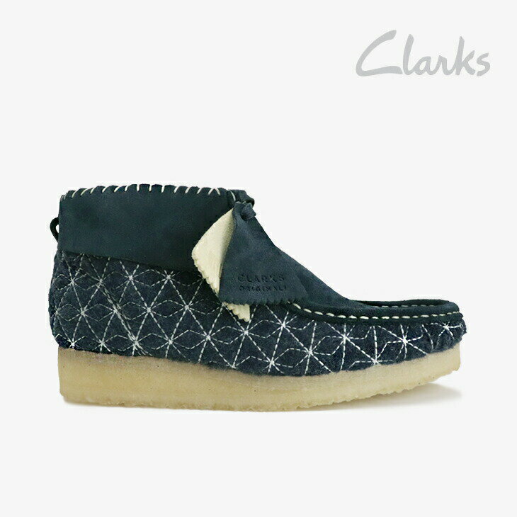 クラークス ＊CLARKS｜W Wallabee Boot Sashiko/ クラークス/ワラビー ブーツ サシコ/ネイビー #