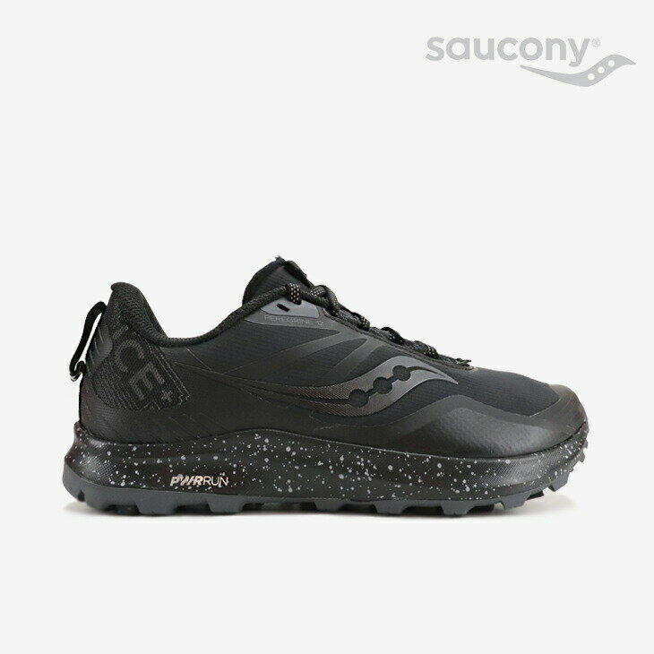 ・SAUCONY｜Peregrine Ice+ 3/ サッカニー/ペレグリン アイスプラス/ブラックxシャドー #