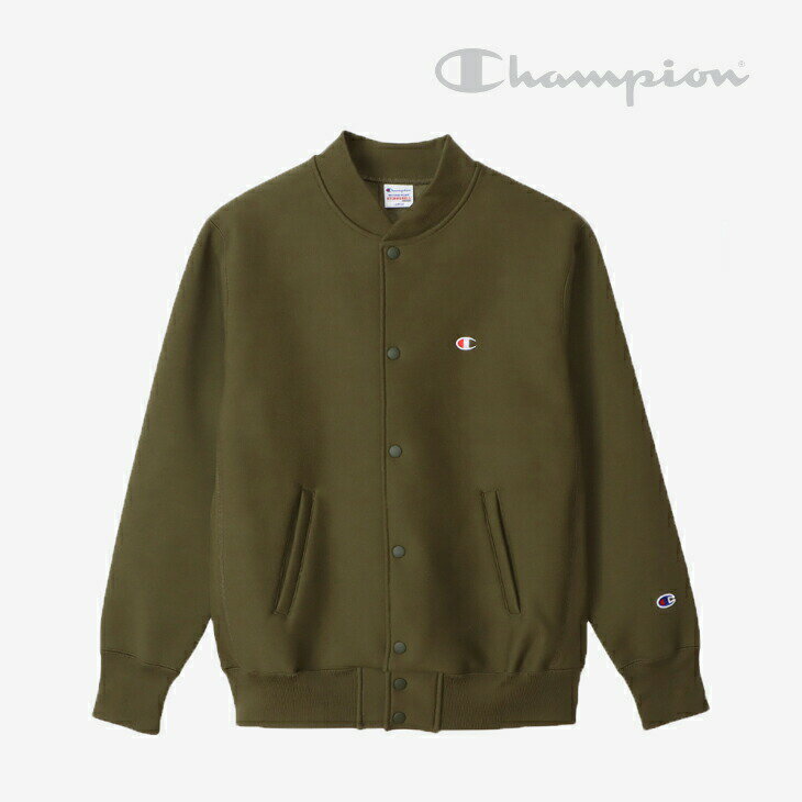 ＊CHAMPION｜Reverse Weave Stormshell Snap Sweatshirt/ チャンピオン/リバース ウィーブ ストームシェル スナップ/オリーブ #