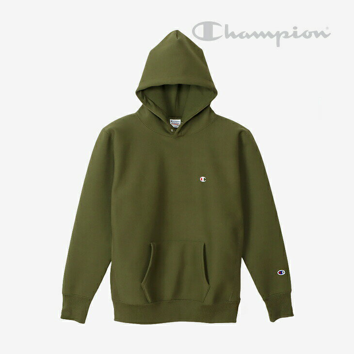 ＊CHAMPION｜Reverse Weave Stormshell Hooded Sweatshirt/ チャンピオン/リバース ウィーブ ストームシェル フーデッド/オリー #