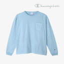 ＊CHAMPION｜T1011 Made in USA LS Pocket T-Shirt/ チャンピオン/ロングスリーブ ポケット Tシャツ/ペールブルー