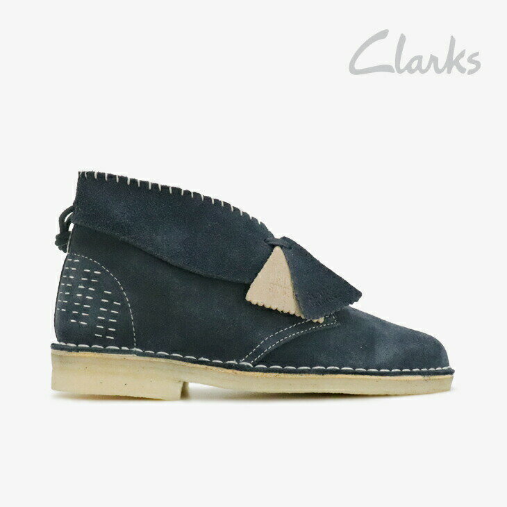 クラークス ＊CLARKS｜Desert Boot Shashiko/ クラークス/デザート ブーツ サシコ/ネイビー #