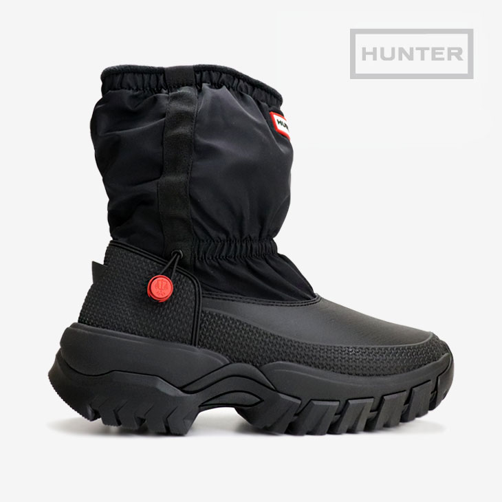 ＊HUNTER｜W Wanderer Short Slouch Snow Boot/ ハンター/ワンダラー ショート スラウチ スノー ブーツ/ブラック