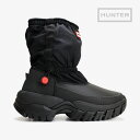 ＊HUNTER｜W Wanderer Short Slouch Snow Boot/ ハンター/ワンダラー ショート スラウチ スノー ブーツ/ブラック #