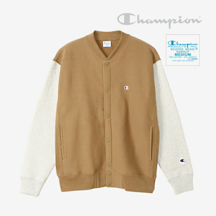 ・CHAMPION｜Reverse Weave Snap Sweatshirt/ チャンピオン/リバース ウィーブ スナップ スウェットシャツ/コヨーテ #