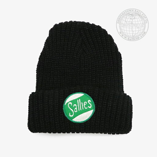 ・COOPERSTOWN BALL CAP|USA Made Wide Rib Knit Cap Acrylic Sallies/ クーパーズタウン/アメリカ メイド ワイド リブ ニット キャップ スプリング フィールド セーリーズ/ブラック # ・COOPERSTOWN BALL CAP|USA Made Wide Rib Knit Cap Acrylic Sallies/ クーパーズタウン/アメリカ メイド ワイド リブ ニット キャップ スプリング フィールド セーリーズ/ブラック #