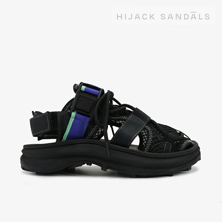 Rakuten - ・HIJACK SANDALS｜Atlas Mesh Sandal/ ハイジャック サンダル/アトラス サンダル/ミッドナイトブラック #