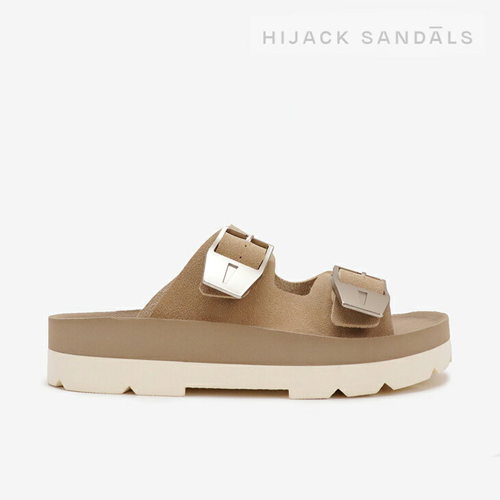 Rakuten - ・HIJACK SANDALS｜Campbell Slide Double-Buckel Sandal Platform/ ハイジャック サンダル/キャンベル スライド ダブルバックル サンダル プラットフォーム/トープ #
