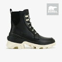 ソレル サイドゴアブーツ レディース ＊SOREL｜W Brex Boot Lace WP/ ソレル/ブレックス ブーツ レース ウォータープルーフ/ブラックxチョーク #