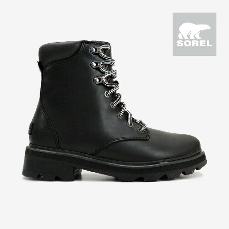 ＊SOREL｜W Lennox Lace STKD WP/ ソレル/レノックス レース スタックド ウォータープルーフ/ブラックxシーソルト #