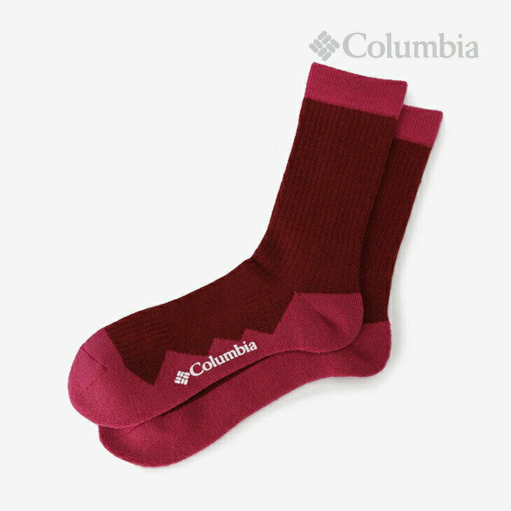 ＊COLUMBIA｜Fraser Door Mid Socks/ コロンビア/フレイザードア ミッド ソックス/レッドジャスパー