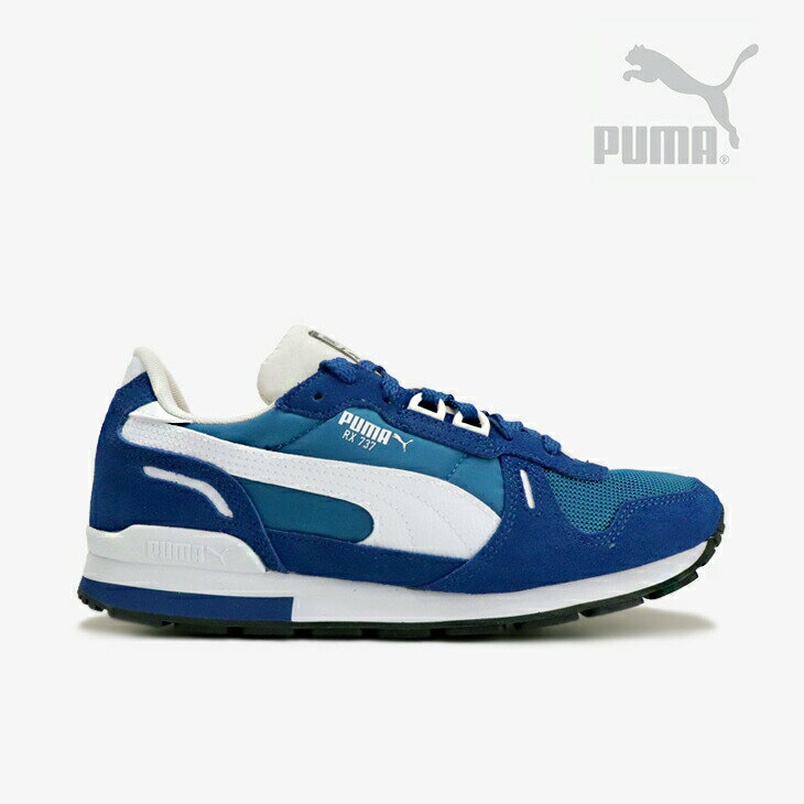 楽天GO ON＊PUMA｜RX 737 Vintage/ プーマ/ランニングスタイル ヴィンテージ/レイクブルーxブレイジングブルー #