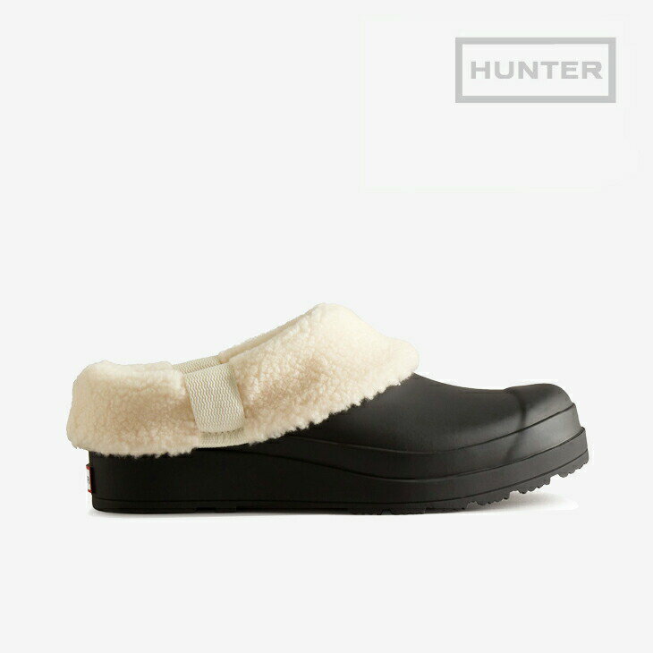 ＊HUNTER｜W Play Sherpa Insulated Clog/ ハンター/プレー シェルパ インサレーテッド クロッグ/ブラック # 1