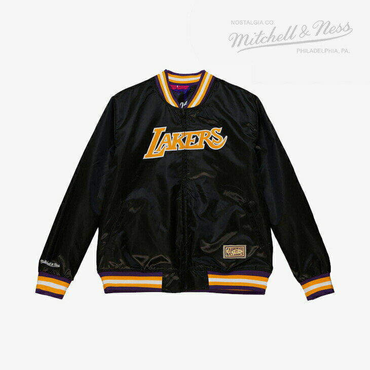 ・MITCHELL&NESS｜Slap Sticker RVB Jacket Lakers/ ミッチェルアンドネス/スラップ ステッカー リバーシブル ジャケット レイカーズ/ブラック #