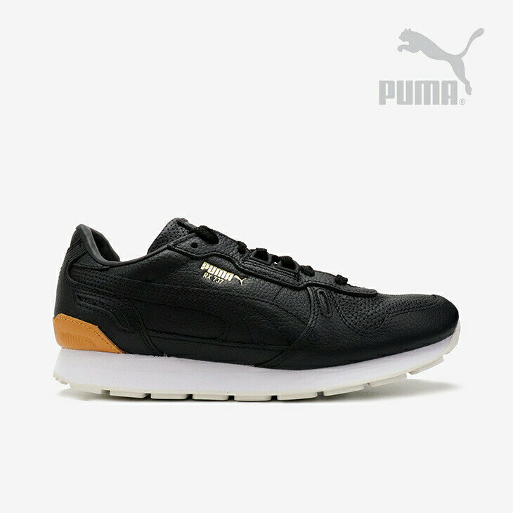 ＊PUMA｜RX 737 PRM/ プーマ/アールエックス プレミアムレザー/ブラックxオレンジブリック #