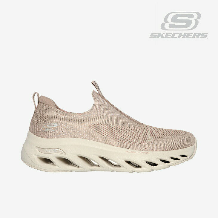 楽天GO ON・SKECHERS｜W Arch Fit Glide-Step Dazzling Step/ スケッチャーズ/アーチ フィット グライドステップ ダズリング ステップ/ナチュラルxピンク #