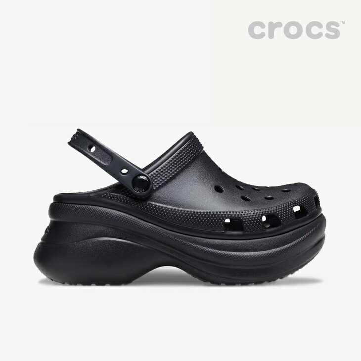 ・CROCS｜W Classic Bae Clog Platform Sandal/ クロックス/クラシック ベイ クロッグ プラットフォーム サンダル/ブラック #