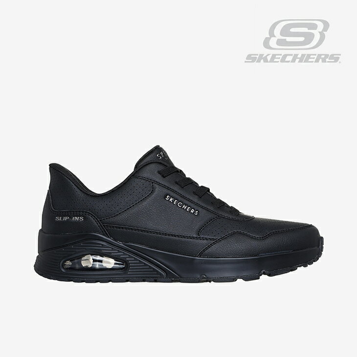 Rakuten - ：SKECHERS｜Slip-Ins Uno Banksia Luxe Wide Fit/ スケッチャーズ/スリップインズ ウノ バンクシア ラックス ワイド フィット/ブラックxブラック #