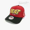 ・MITCHELL&NESS｜Shredder Snapback HWC Heat/ ミッチェルアンドネス/シュレッダー スナップバック ヒート/レッド #