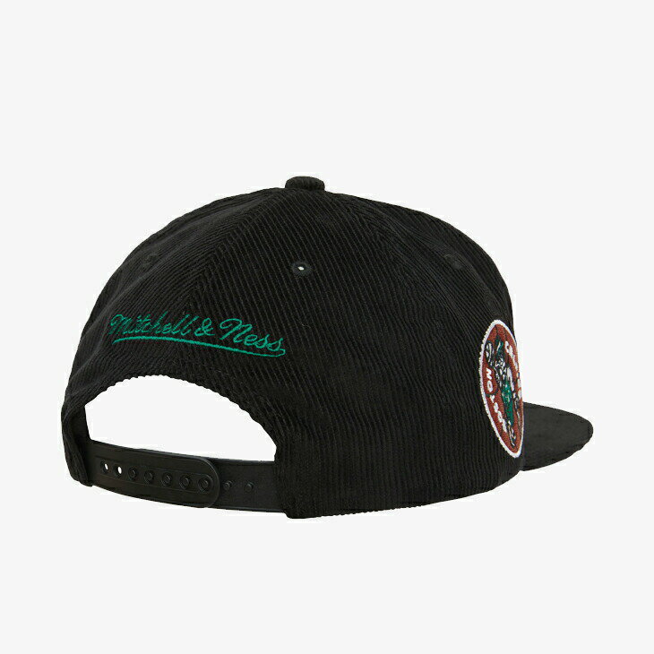 ・MITCHELL&NESS｜NBA Cord Script Snapback HWC Celtics/ ミッチェルアンドネス/コード スクリプト スナップバック クラシック セルティックス/ブラック # 2