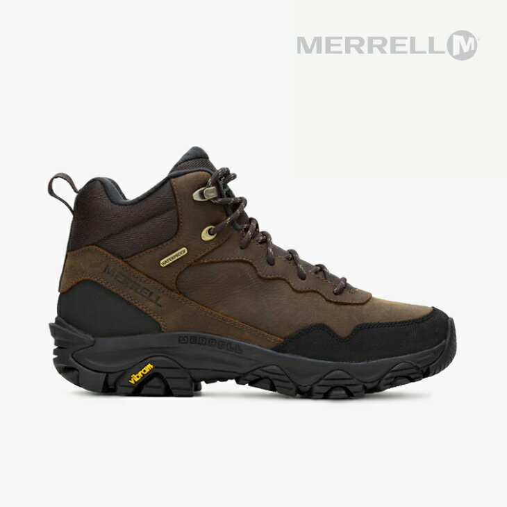 楽天GO ON・MERRELL｜Coldpack 3 Thermo Mid WP Vibram Arctic Grip AT/ メレル/コールドパック サーモ ミッド ウォータープルーフ ビブラム アークティック グリップ オール テレイン/アース ブラウン #