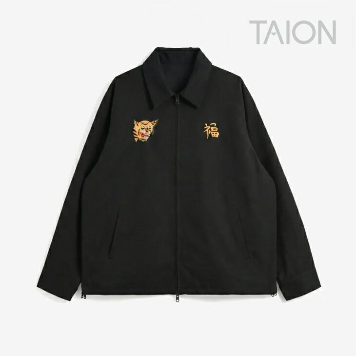 Rakuten - ・TAION｜Non Down Reversible Vetjan Vietnam Jacket Blouson/ タイオン/ノン ダウン リバーシブル ベトジャン ベトナム ジャケット ブルゾン/ブラック #