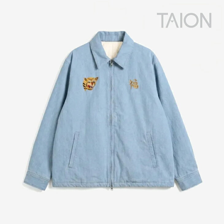 ・TAION｜Non Down Reversible Vetjan Vietnam Jacket Blouson/ タイオン/ノン ダウン リバーシブル ベトジャン ベトナム ジャケット ブルゾン/ブルーデニム #