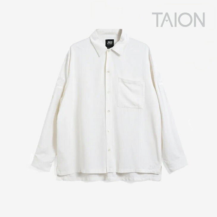 Rakuten - ・TAION｜Non-Down Japan Special 2-Way Rayon Shirt/ タイオン/ノン ダウン ジャパン スペシャル 2ウェイ レーヨン シャツ/オフホワイト #